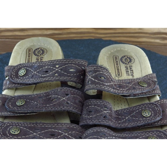 Easy Spirit Sz 6.5 M Brown Slide Synthetic Women Sandals WMES29ER118‎ - Picture 3 of 8